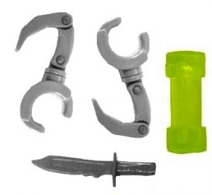 Accessoires métallisés Night ninja Rocksteady 1993 Tortues Ninja Turtles TMNT