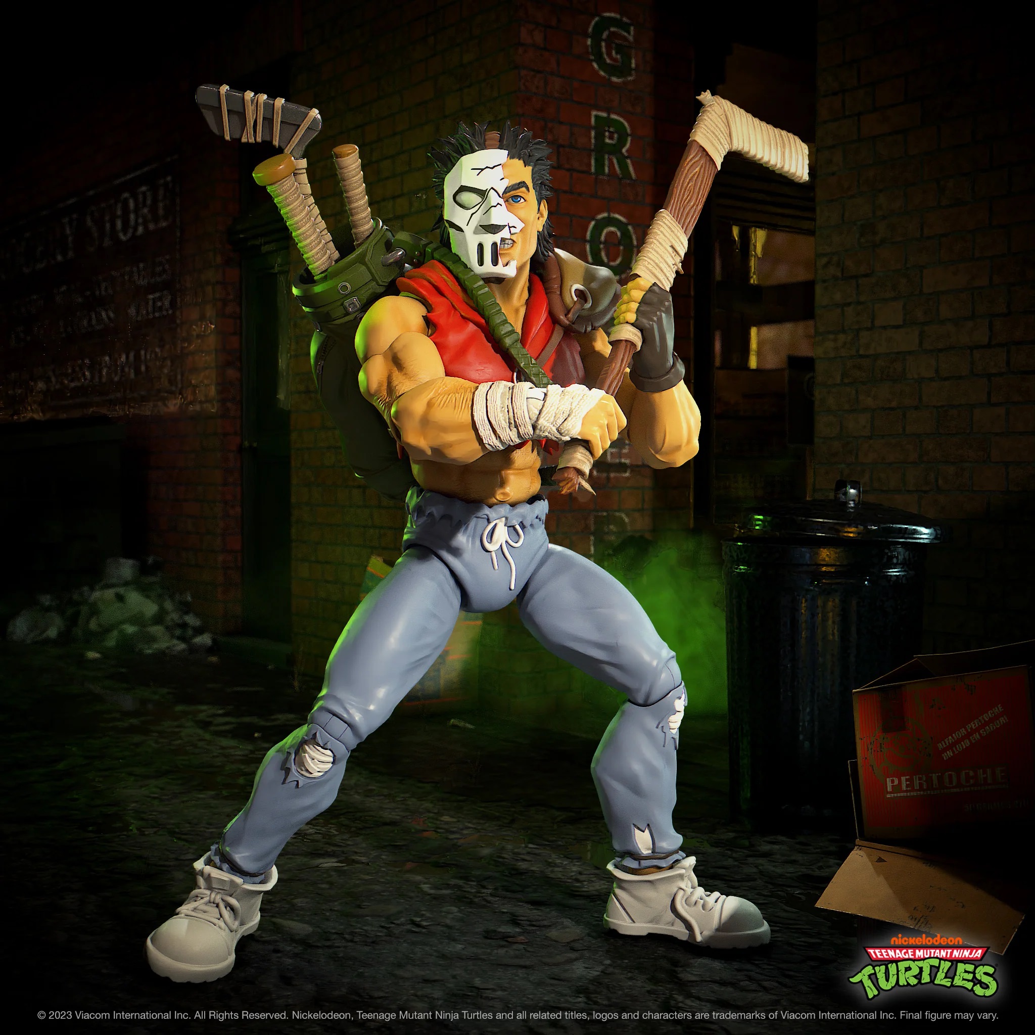 Figurine D'action Casey Jones - MOTU X TMNT Tortues Of Grayskull 14 Cm - Neuf Sous Blister